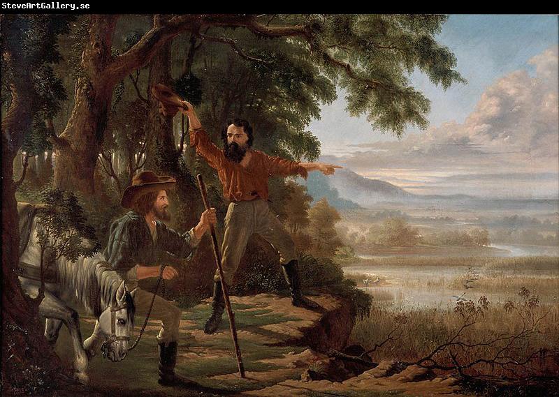 unknow artist Arrival of Burke and Wills at Flinders River,